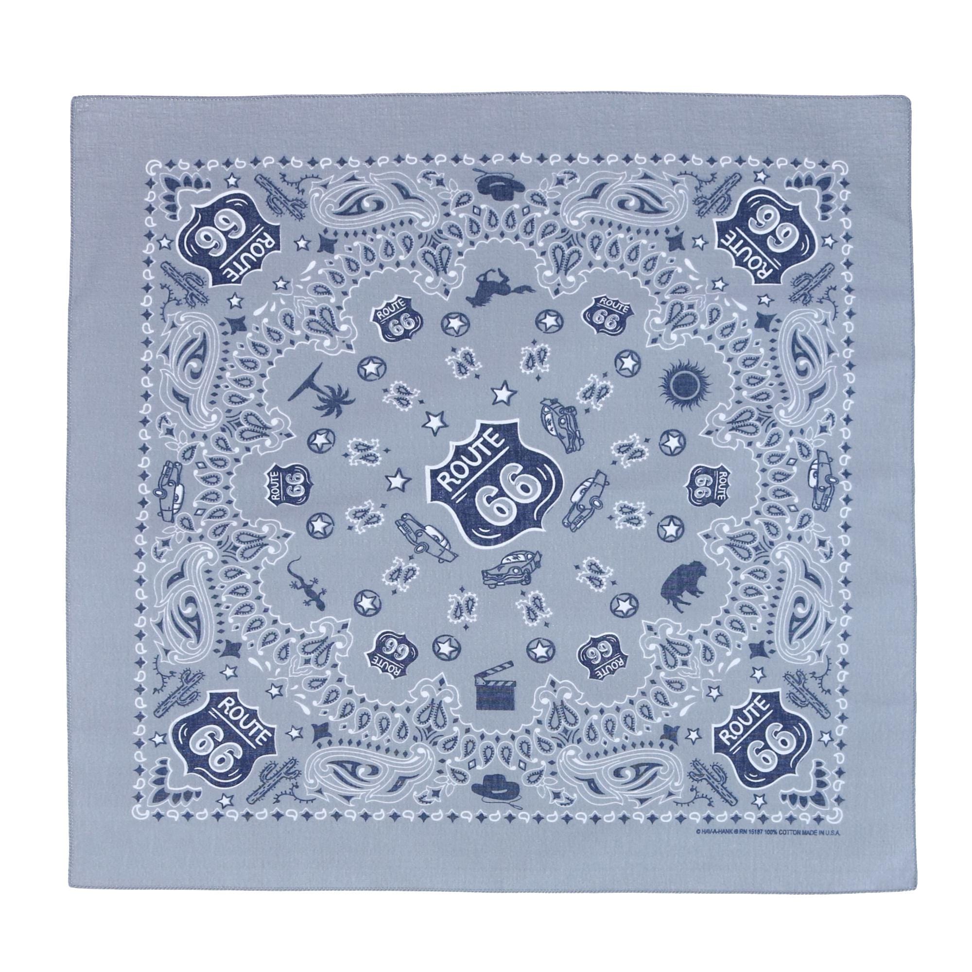 CTM® Route 66 Bandana - Gray