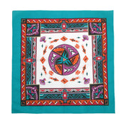Women's Cotton Aztec Turquoise Bandanas
