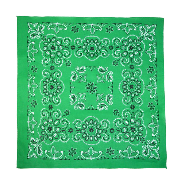 27 Inch Extra Large Cotton Paisley Bandana (Pack of 6)