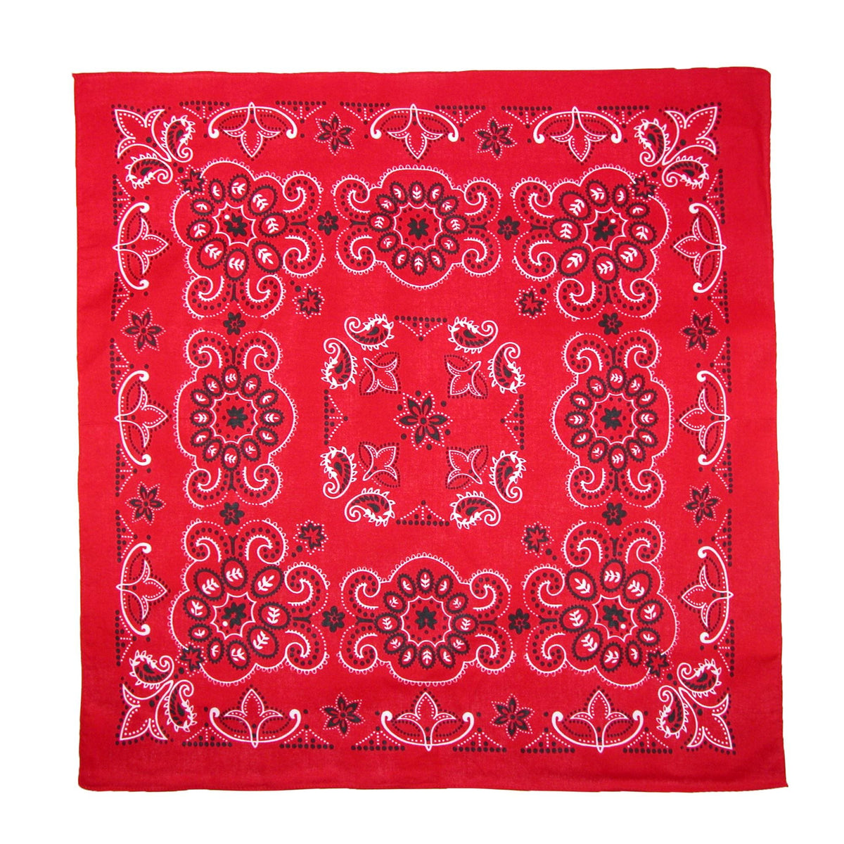 CTM® 27 Inch Extra Large Cotton Paisley Bandana (Pack of 6)