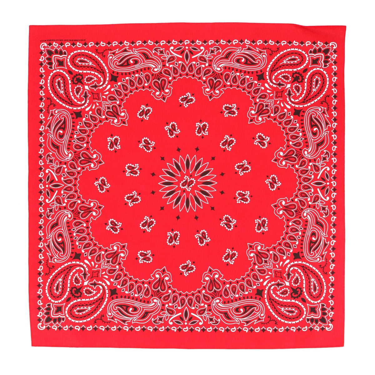 CTM® Unisex Cotton Giant-Danna 35 Inch Large Bandana - Red