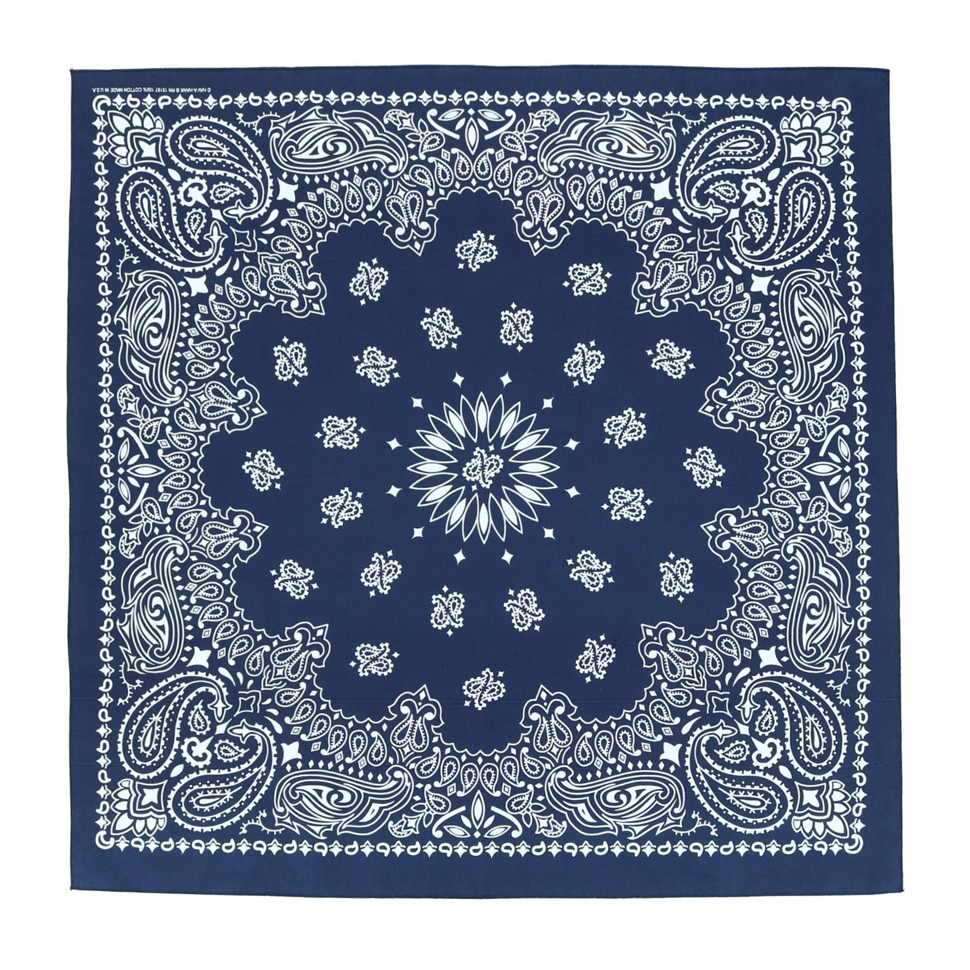CTM® Cotton Giant-Danna Large Bandanas (Pack of 3) - Navy