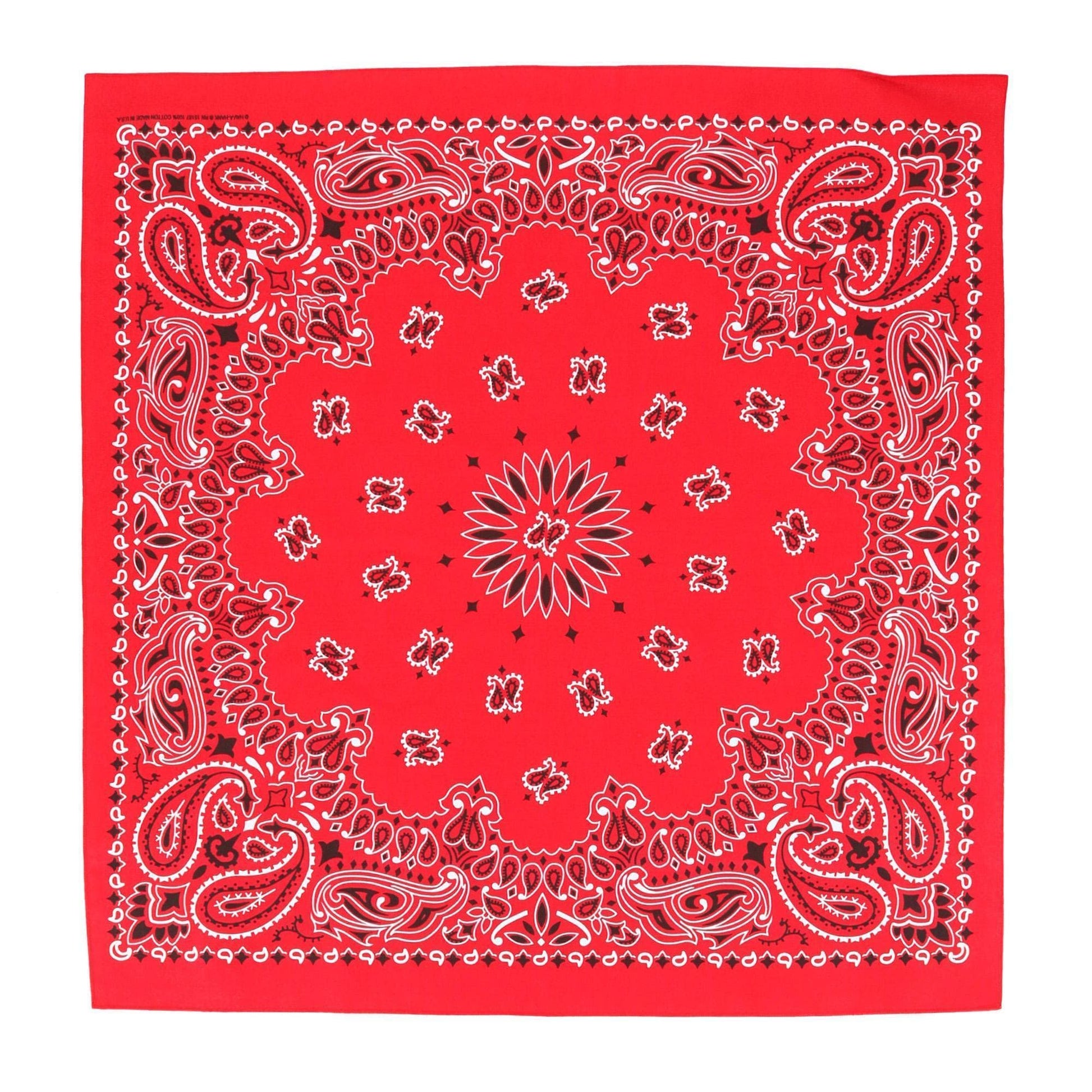 CTM® Cotton Giant-Danna Large Bandanas (Pack of 3) - Red