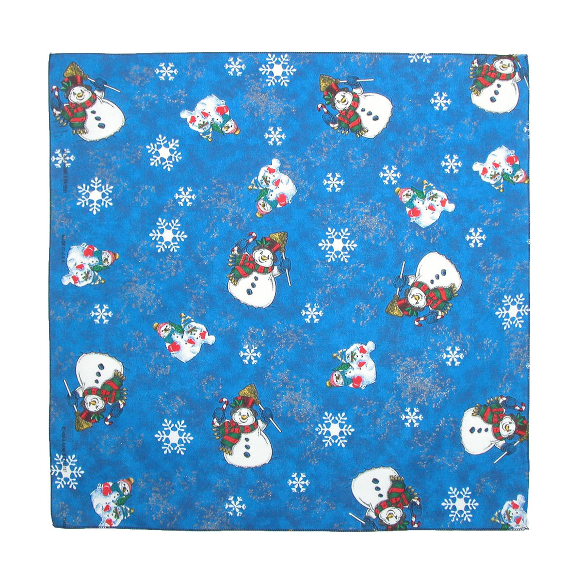 CTM® Women's Snowmen Holiday Christmas Bandana - Women's Snowmen Holiday Christmas Bandana