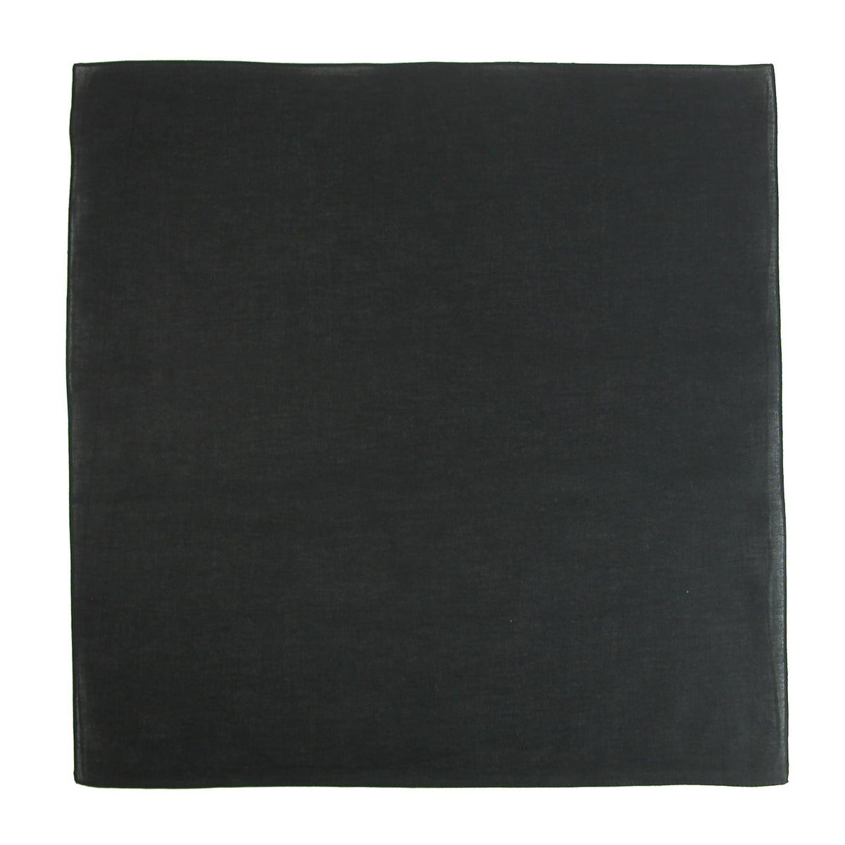 CTM® Cotton Solid Color Bandanas - Black