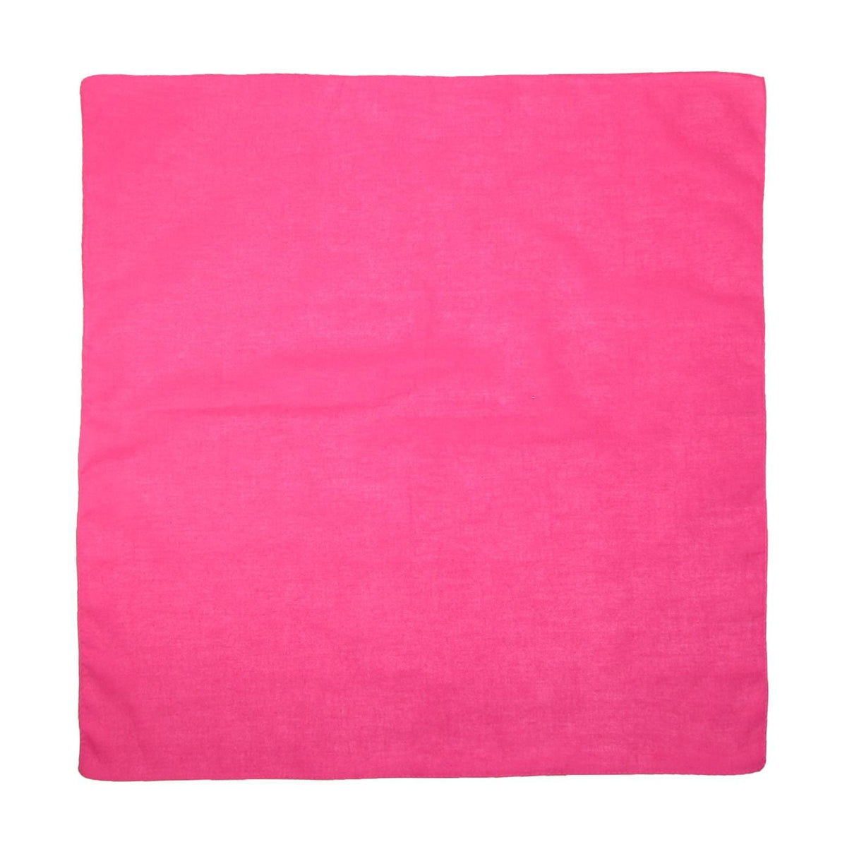 CTM® Cotton Solid Color Bandanas - Hot Pink
