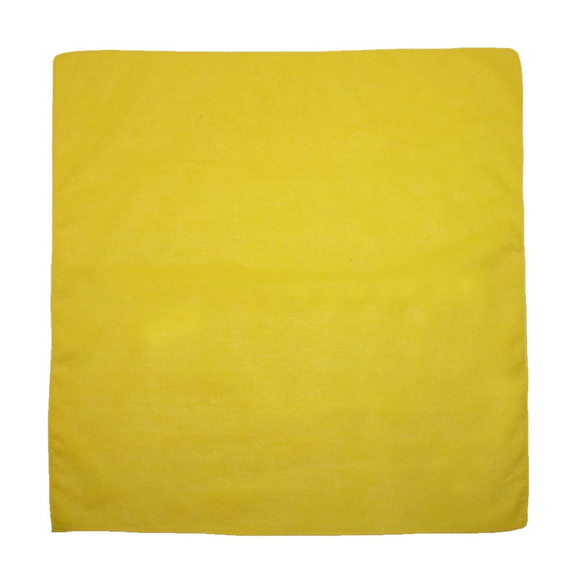 CTM® Cotton Solid Color Bandanas - Bright Yellow