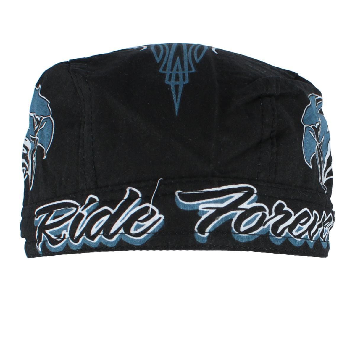 CTM® Men's Ride Forever Skull Cap - Black