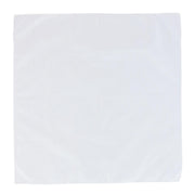 All Cotton 15x15 inch Solid White Cotton Handkerchief (1 Pack)