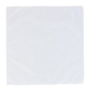 All Cotton 15x15 inch Solid White Cotton Handkerchief (6 Pack)