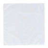 All Cotton 15x15 inch Solid White Cotton Handkerchief (6 Pack)