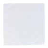 All Cotton 15x15 inch Solid White Cotton Handkerchief (12 Pack)