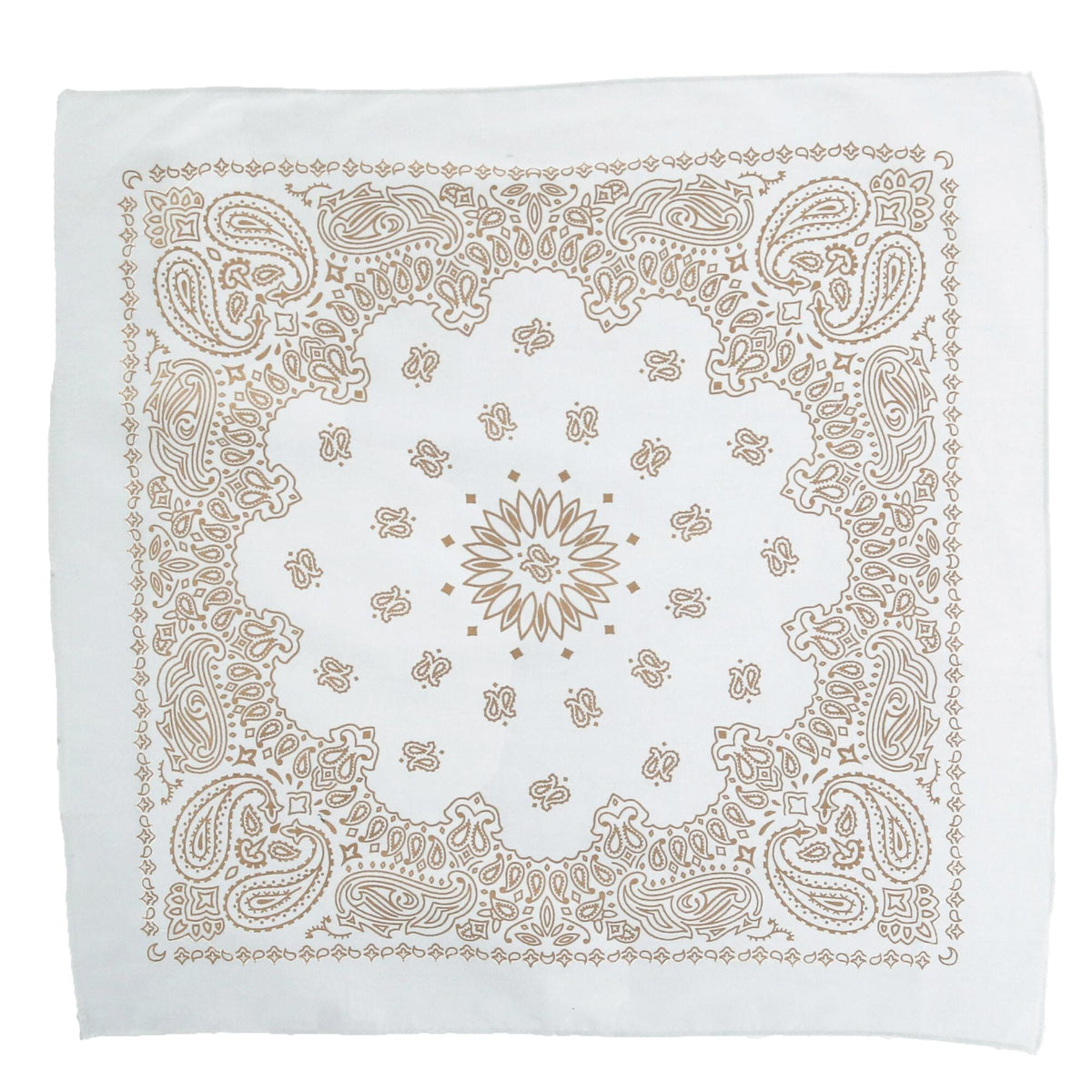 CTM® Metallic Paisley Print Bandanas (Pack of 4) - Multi-Color