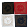 Metallic Paisley Print Bandanas (Pack of 4)