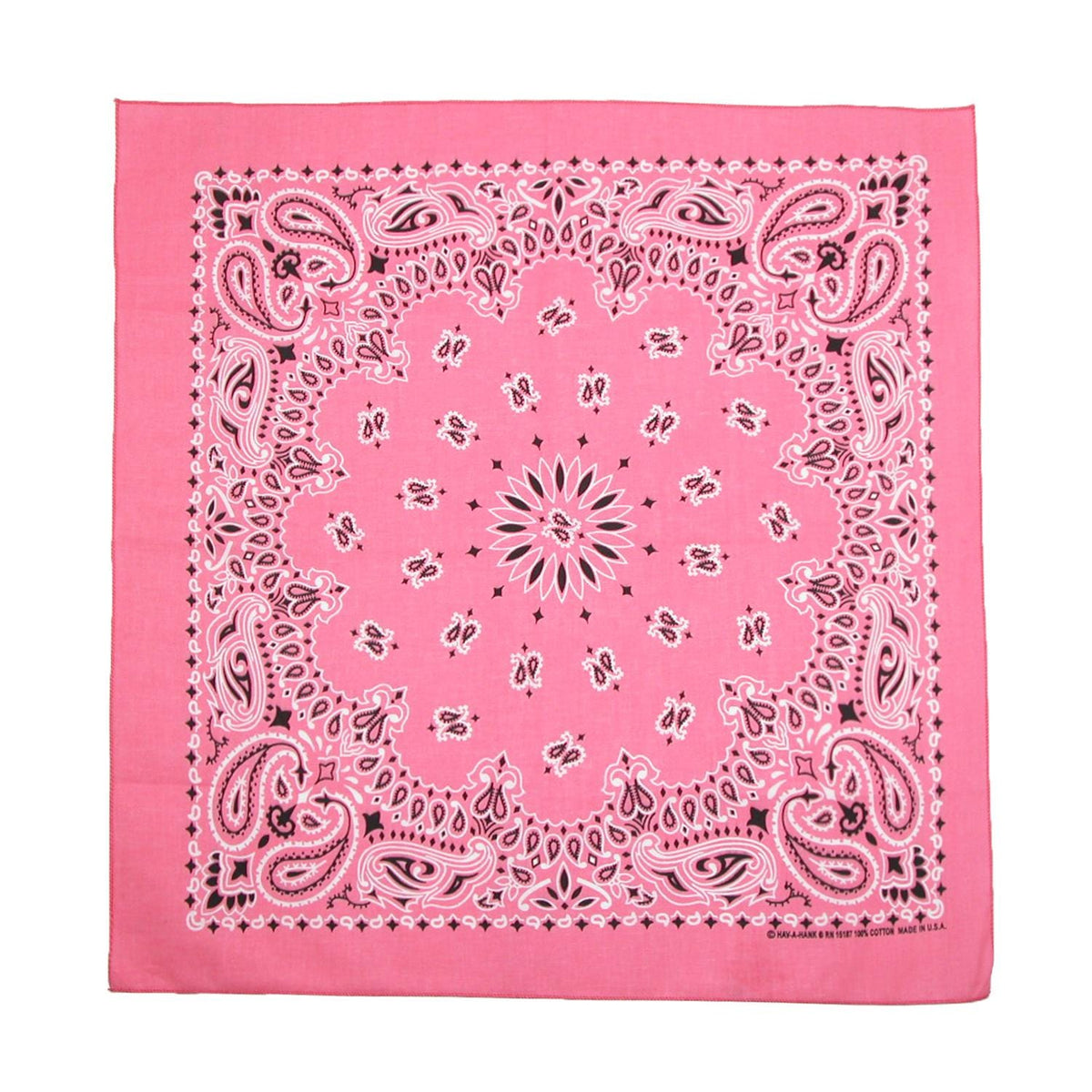 CTM® Women's Cotton Pastel Paisley Print Bandana Kit (Pack of 3) - Mint, Lavender, Strawberry