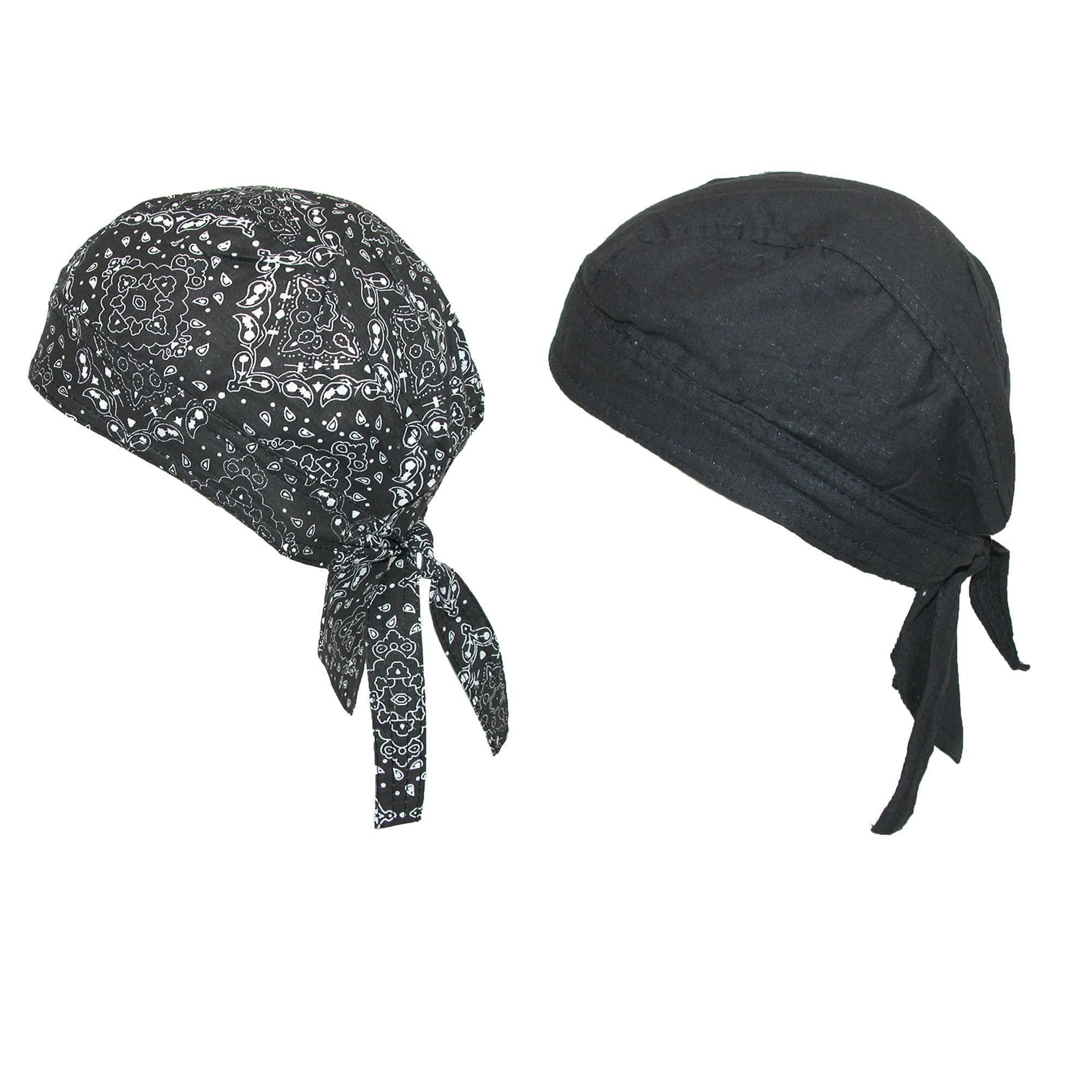 Cotton Premium Solid and Paisley Do Rag (Pack of 2) by CTM | Du Rags at ...