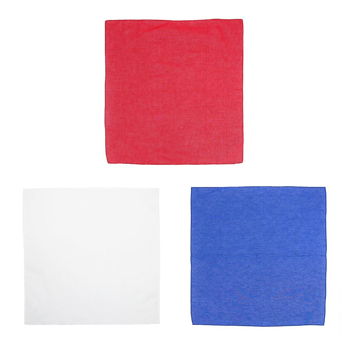 CTM® Show Your Support Solid Cotton Bandana Set - U.S.A.