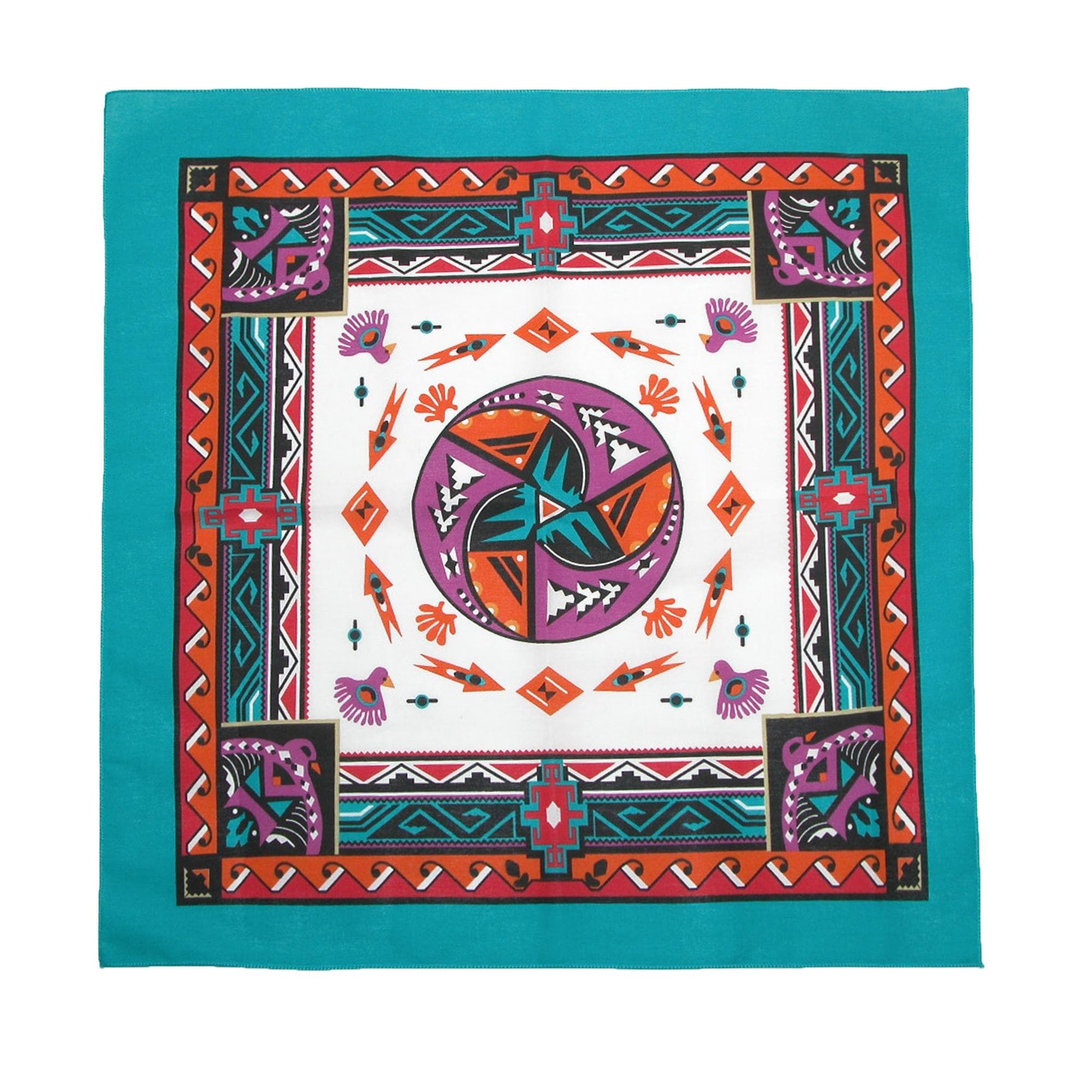 CTM® Women's Aztec and Apache Southwestern Print Bandana Kit (Pack of 2) - Southwest Print