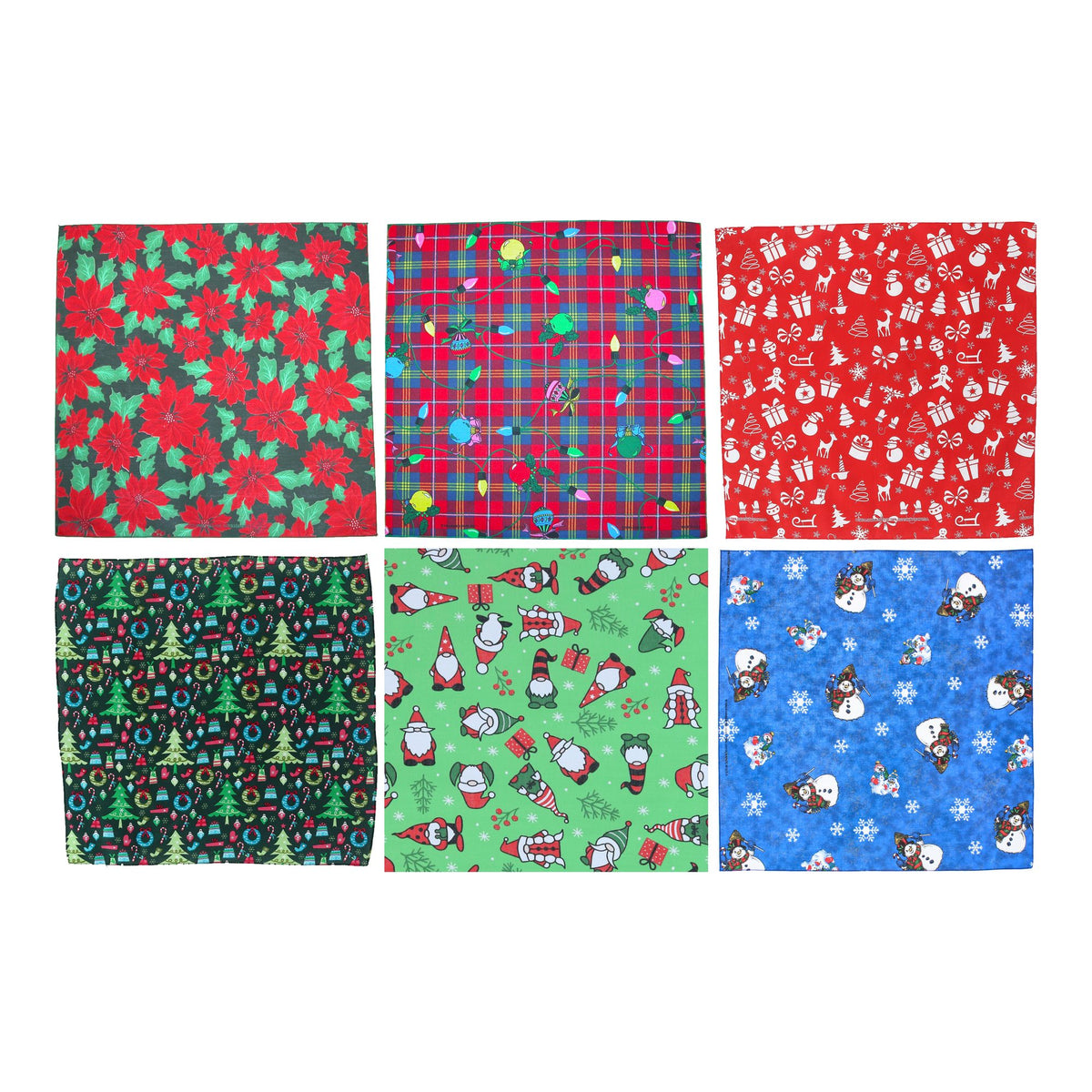 CTM® Christmas Bandana Holiday Bundle (6 Pack)