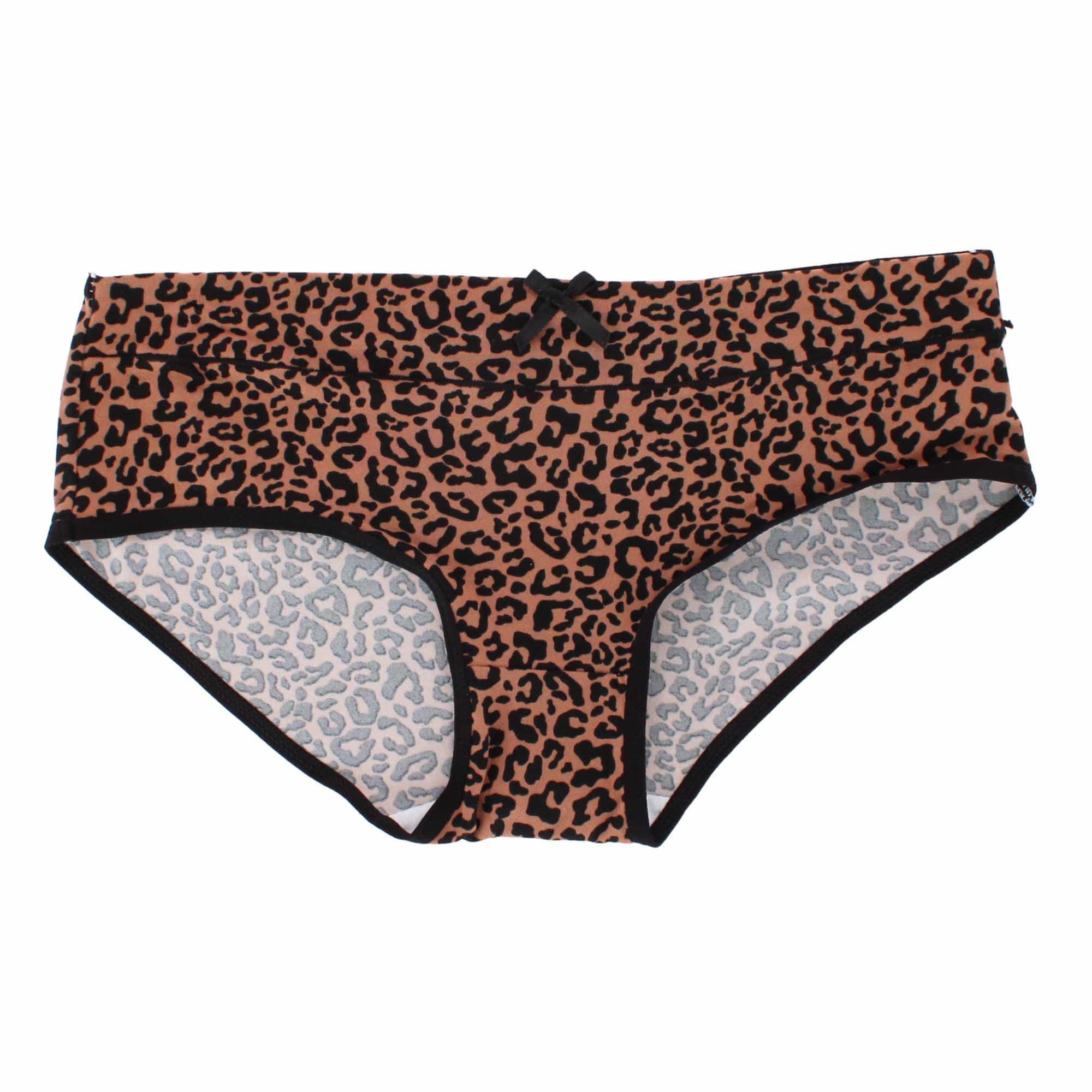 Spree Women's Hipster Panty Graphic Print (5 Pack) - Leopard