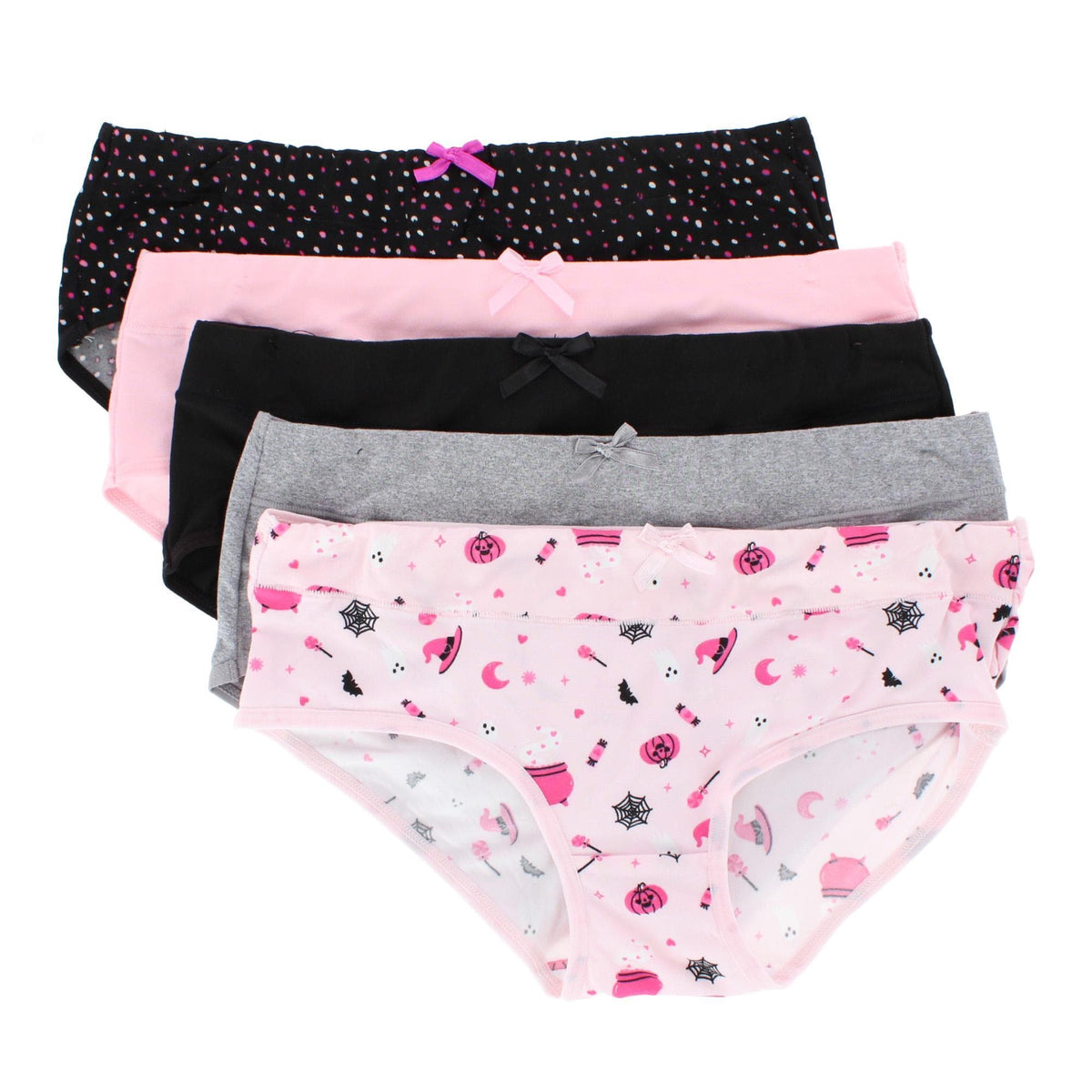 Spree Women's Hipster Panty Graphic Print (5 Pack)