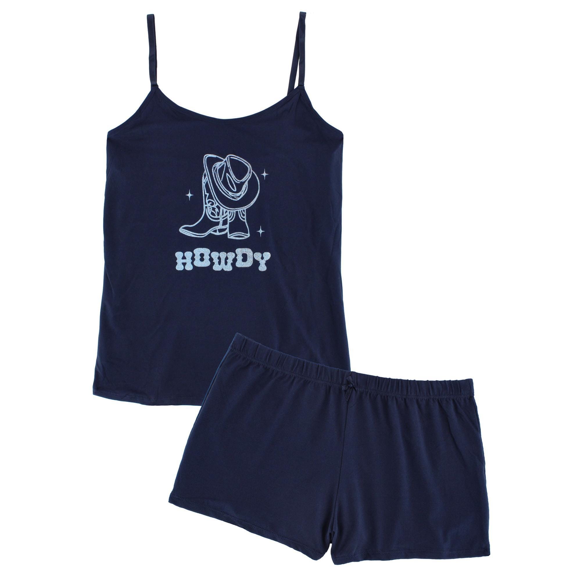 Spree Young Women's Cami Tank Top and Short Pajama Sleep Set