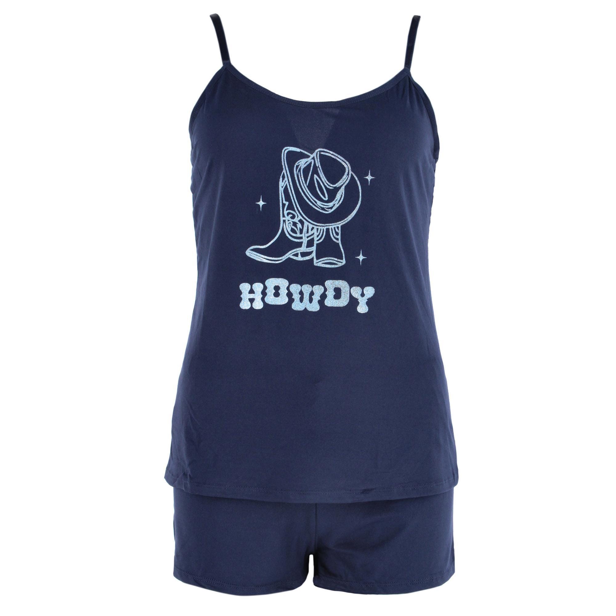 Spree Young Women's Cami Tank Top and Short Pajama Sleep Set - Young Women's Cami Tank Top and Short Pajama Sleep Set
