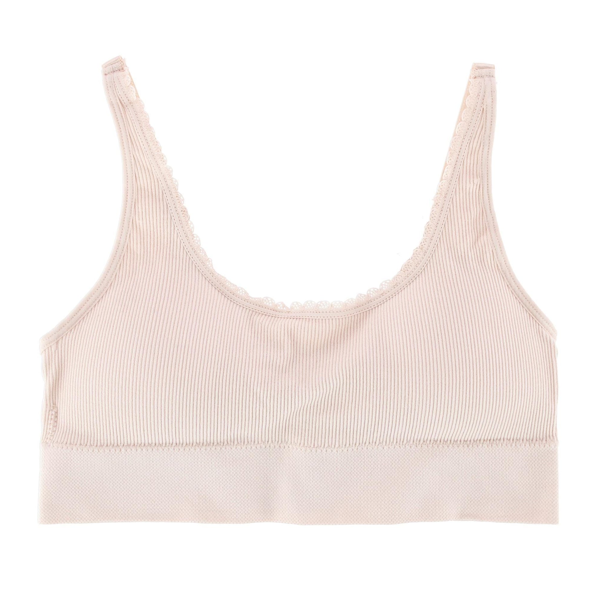 Carrie Amber Women's Textured Rib Seamless Bra (3 Pack) - Multicolor