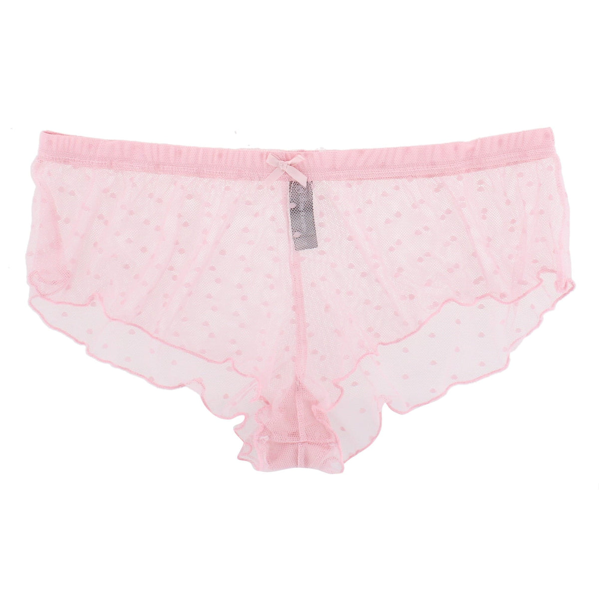 Daisy Fuentes Women's 2 Piece Ruffle Bra and Panty Set - Light Pink