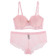 Women's 2 Piece Ruffle Bra and Panty Set