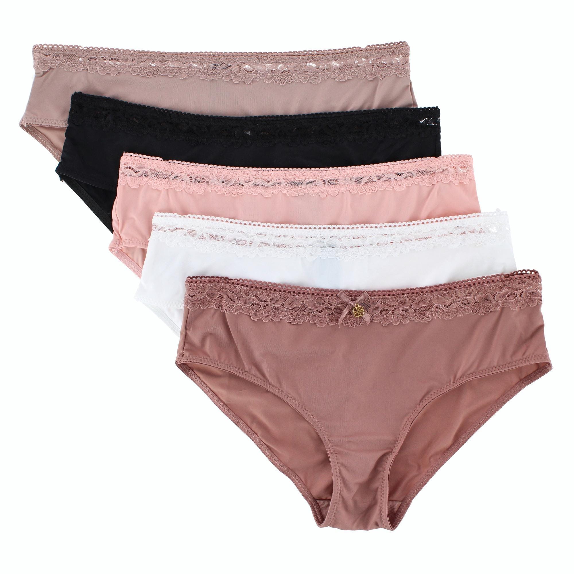 Daisy Fuentes Women's Lace Trim Hispter Panty (5 Pack) - Women's Lace Trim Hispter Panty (5 Pack)