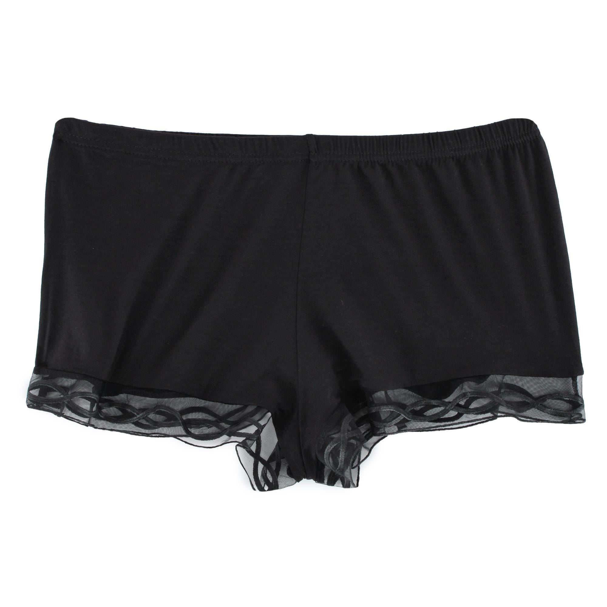 Rachel Roy Women's Laced Embriodery Cami Short Pajama Set - Black