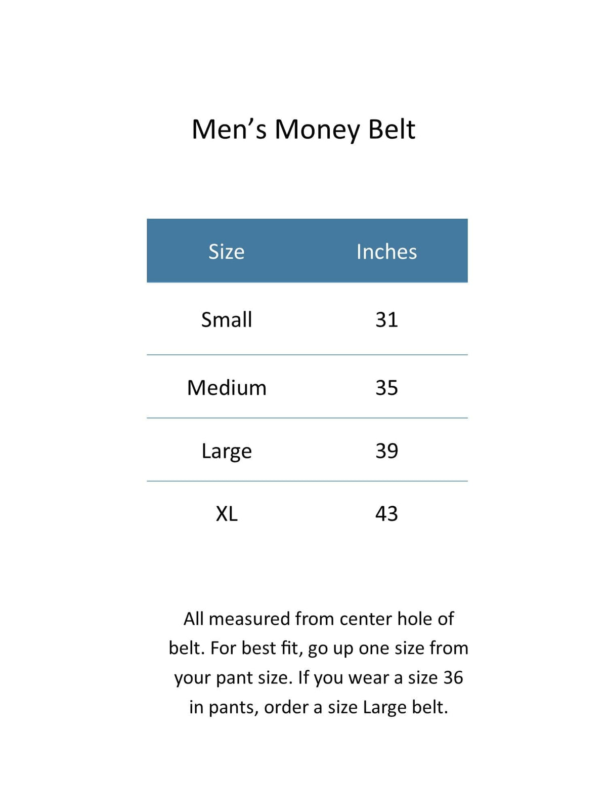 CTM® Men's Travel Money Belt with Full Length Hidden Zipper