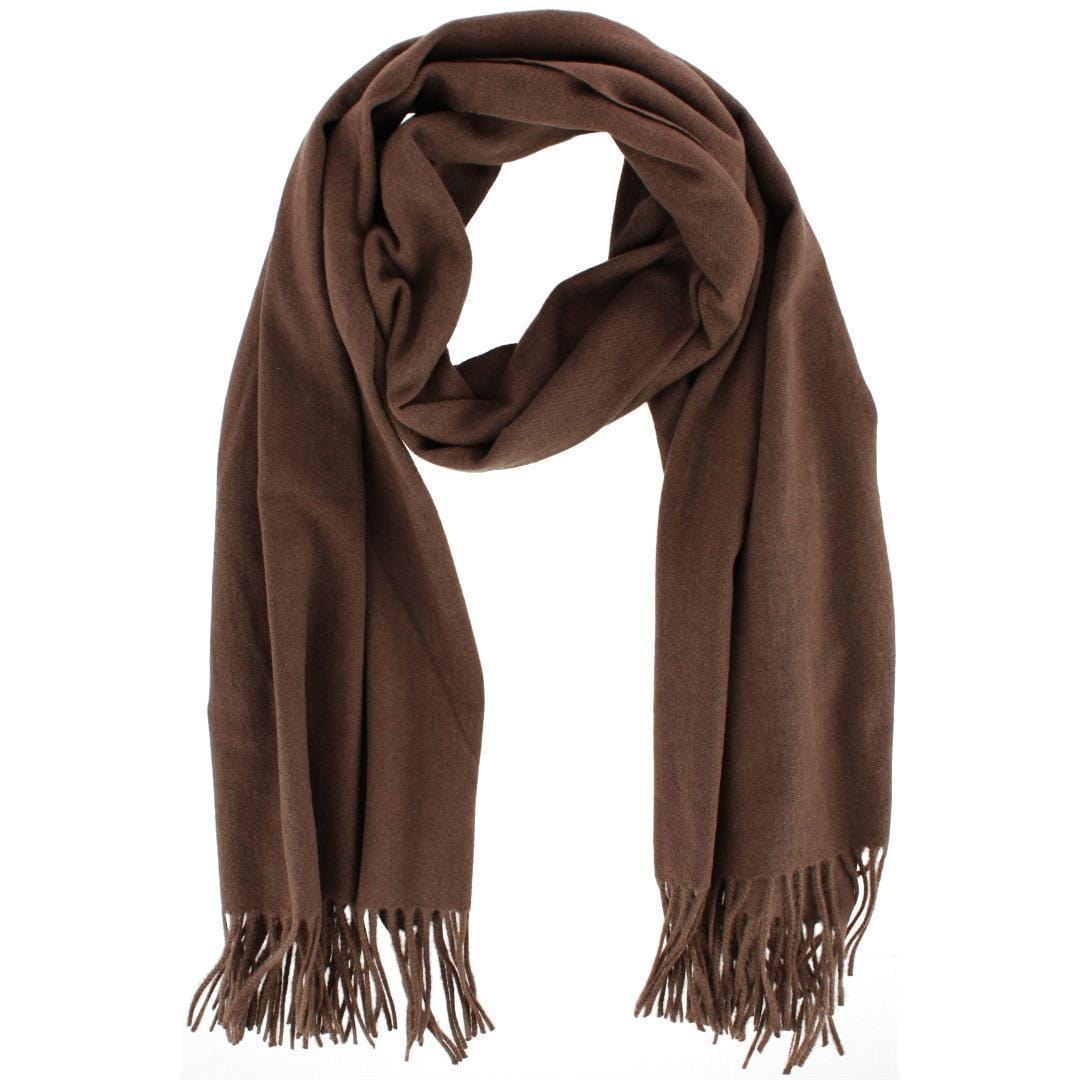 CTM® Women's Heavyweight Solid Color Pashmina Scarf Shawl