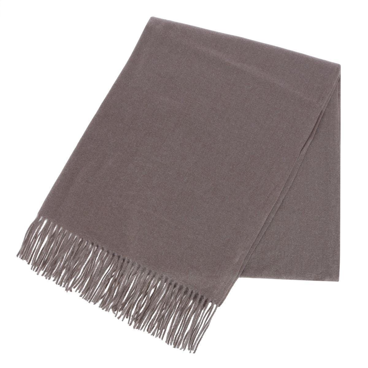 CTM® Women's Heavyweight Solid Color Pashmina Scarf Shawl - Taupe