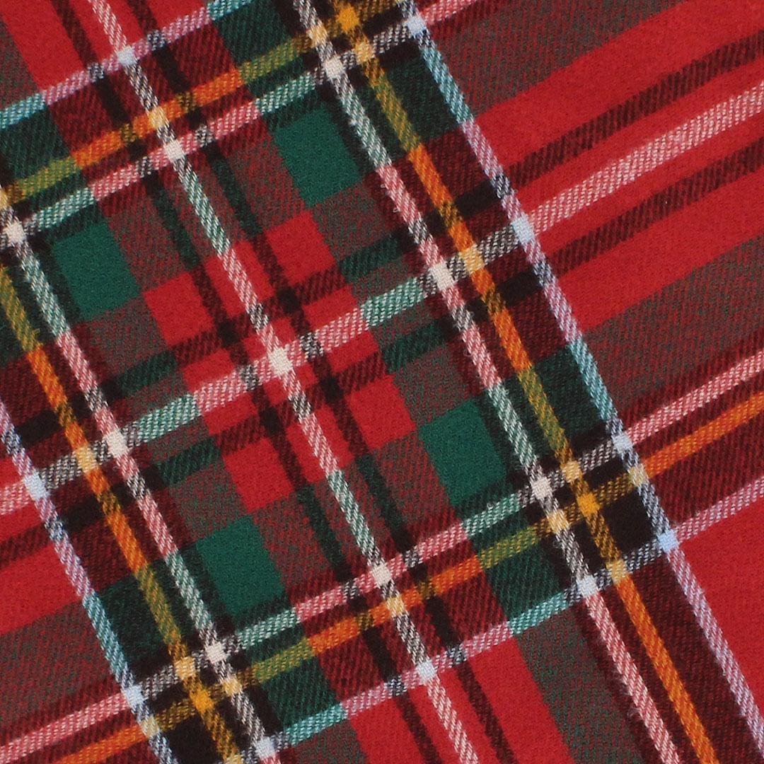 CTM® Adult Classic Plaid Soft Winter Scarf with Fringe - Red