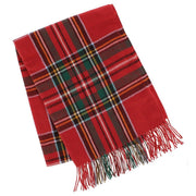 Adult Classic Plaid Soft Winter Scarf with Fringe