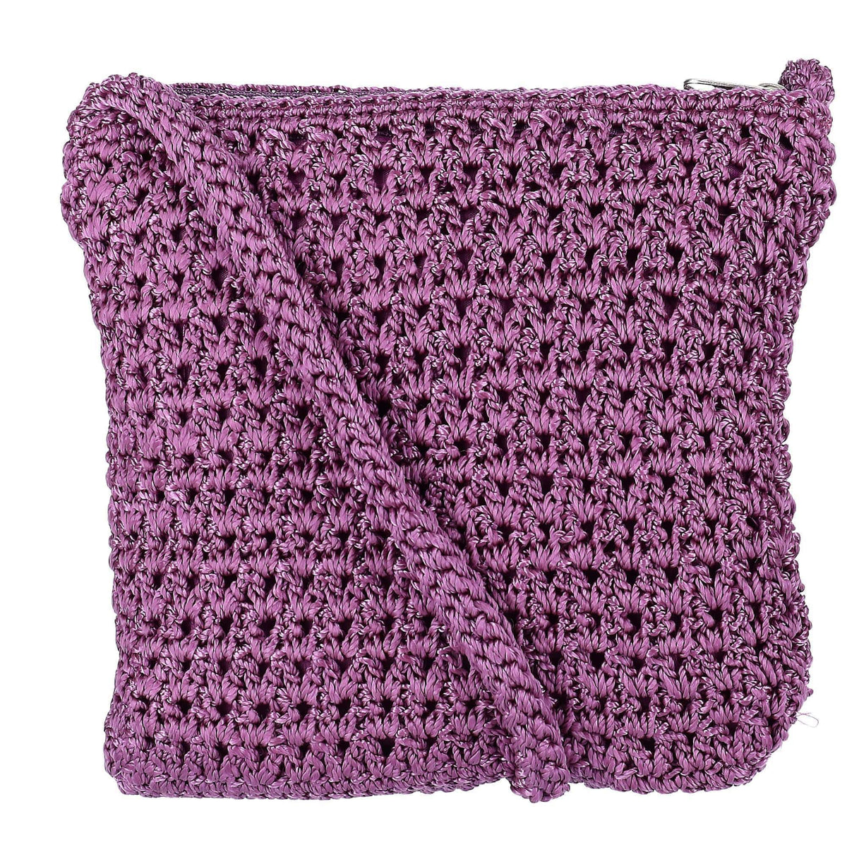 CTM® Women's Crochet Crossbody Handbag Boho Casual Shoulder Bag