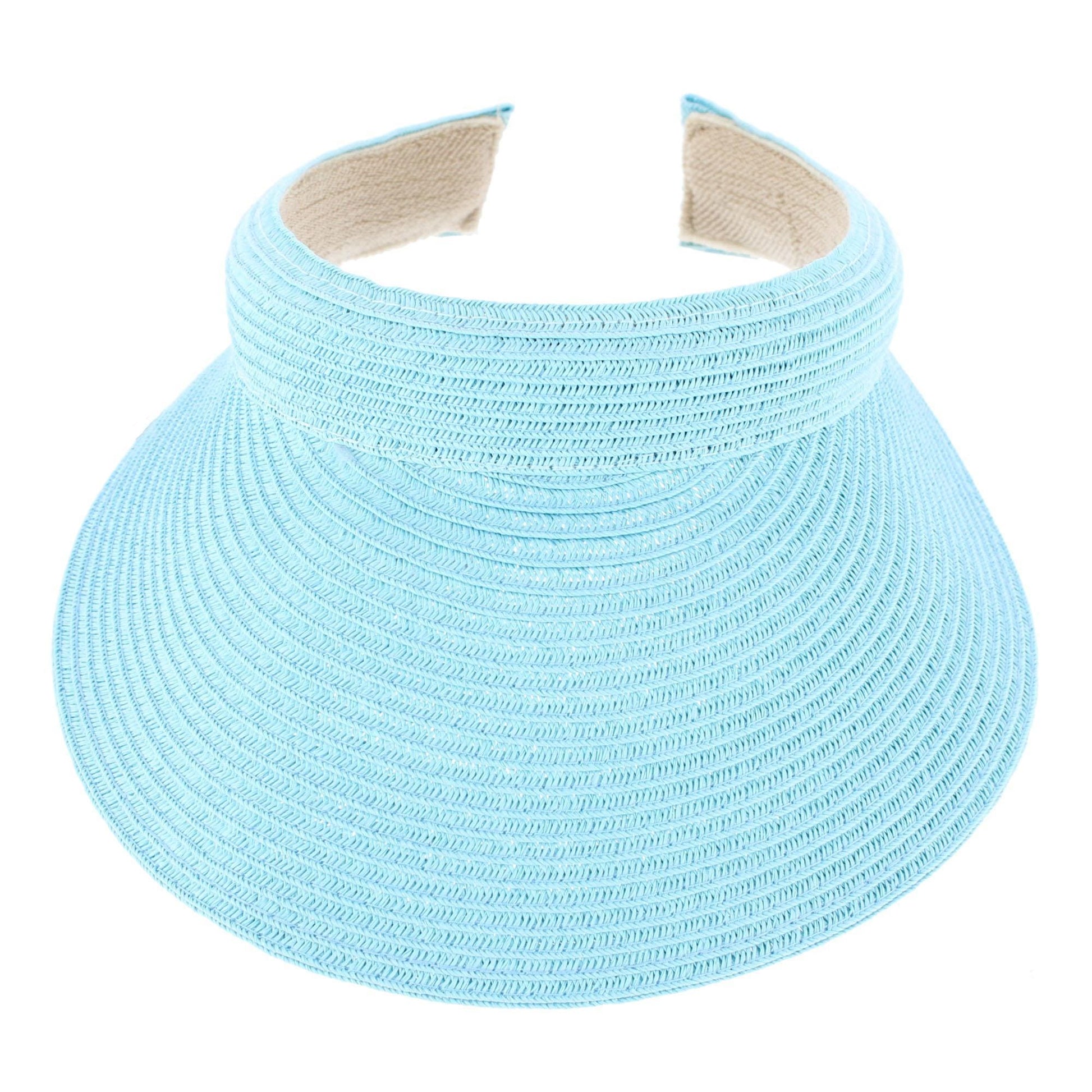 CTM® Women's Comfort Staw Sun Visor