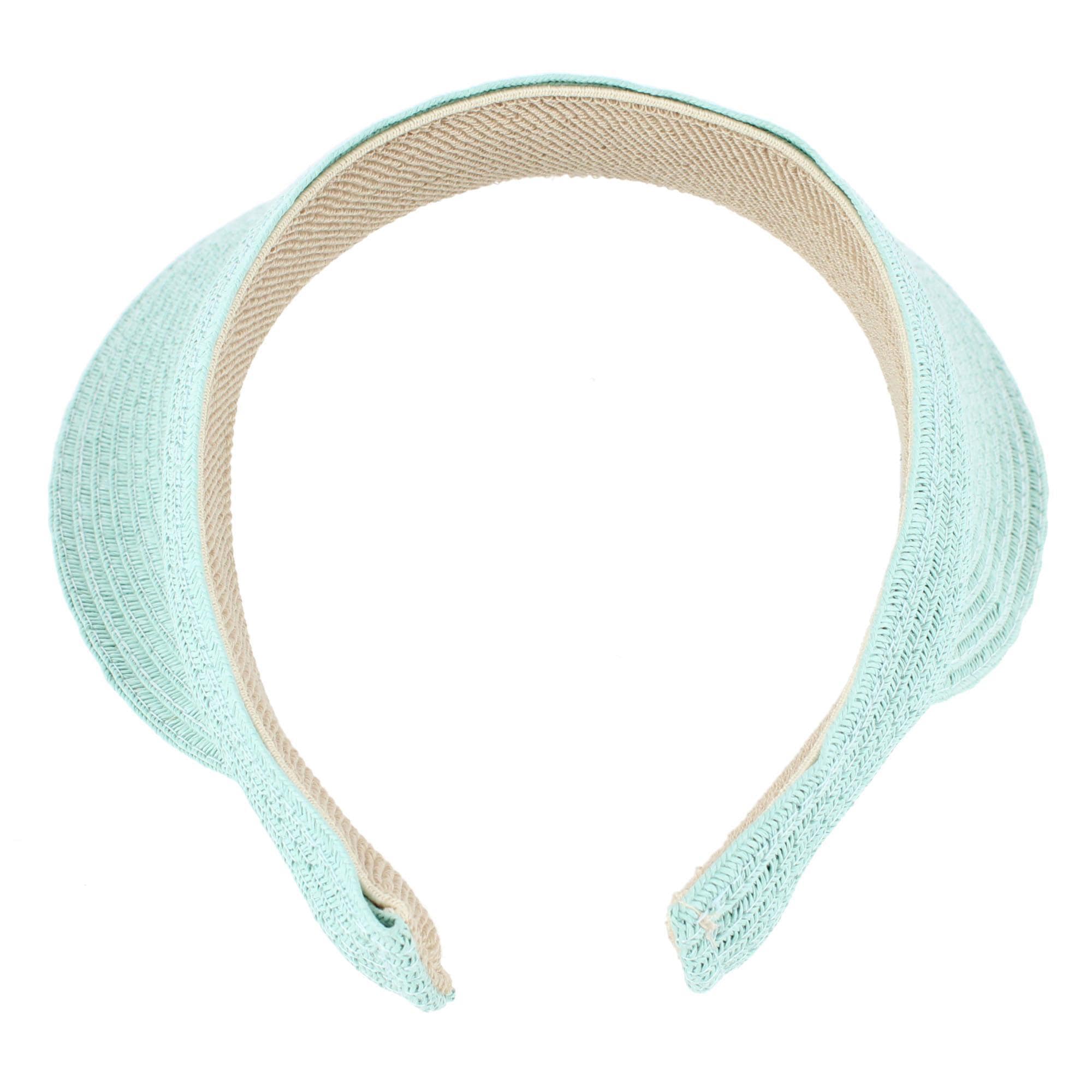 CTM® Women's Comfort Staw Sun Visor - Mint