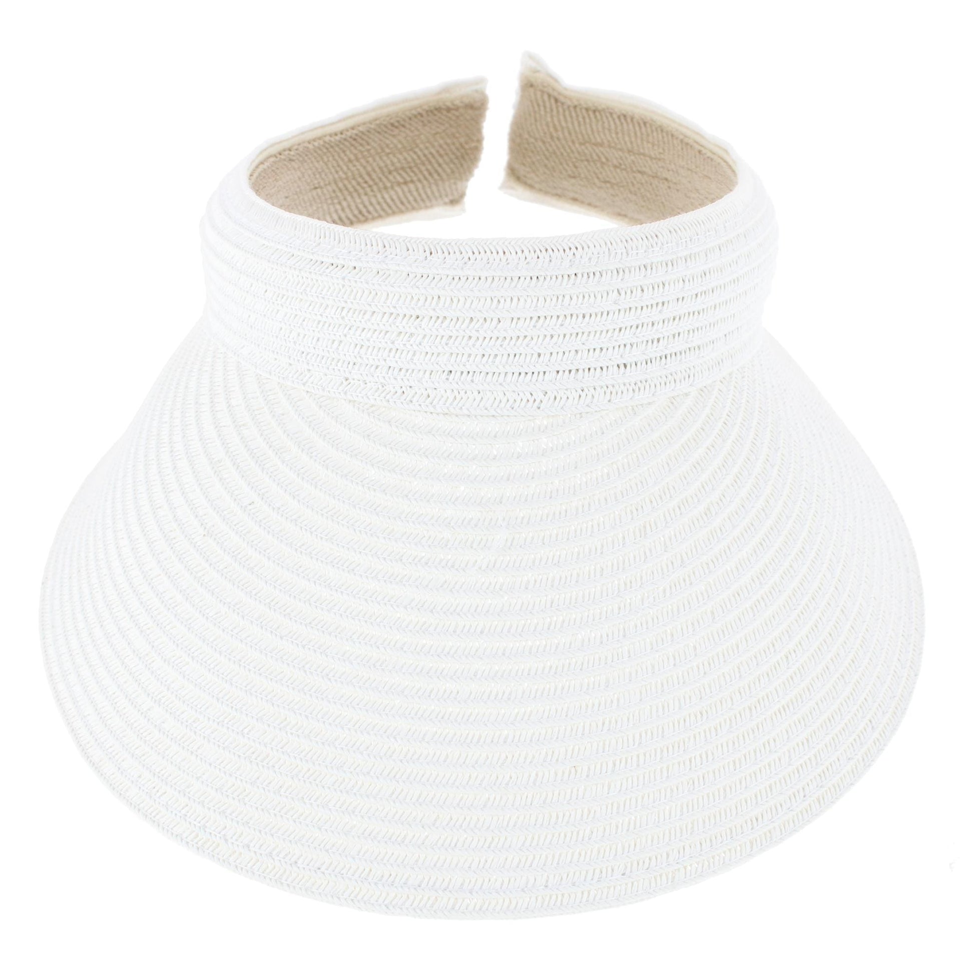 CTM® Women's Comfort Staw Sun Visor
