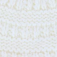CTM® Women's Ponytail Winter Beanie Knit Hat - Ivory