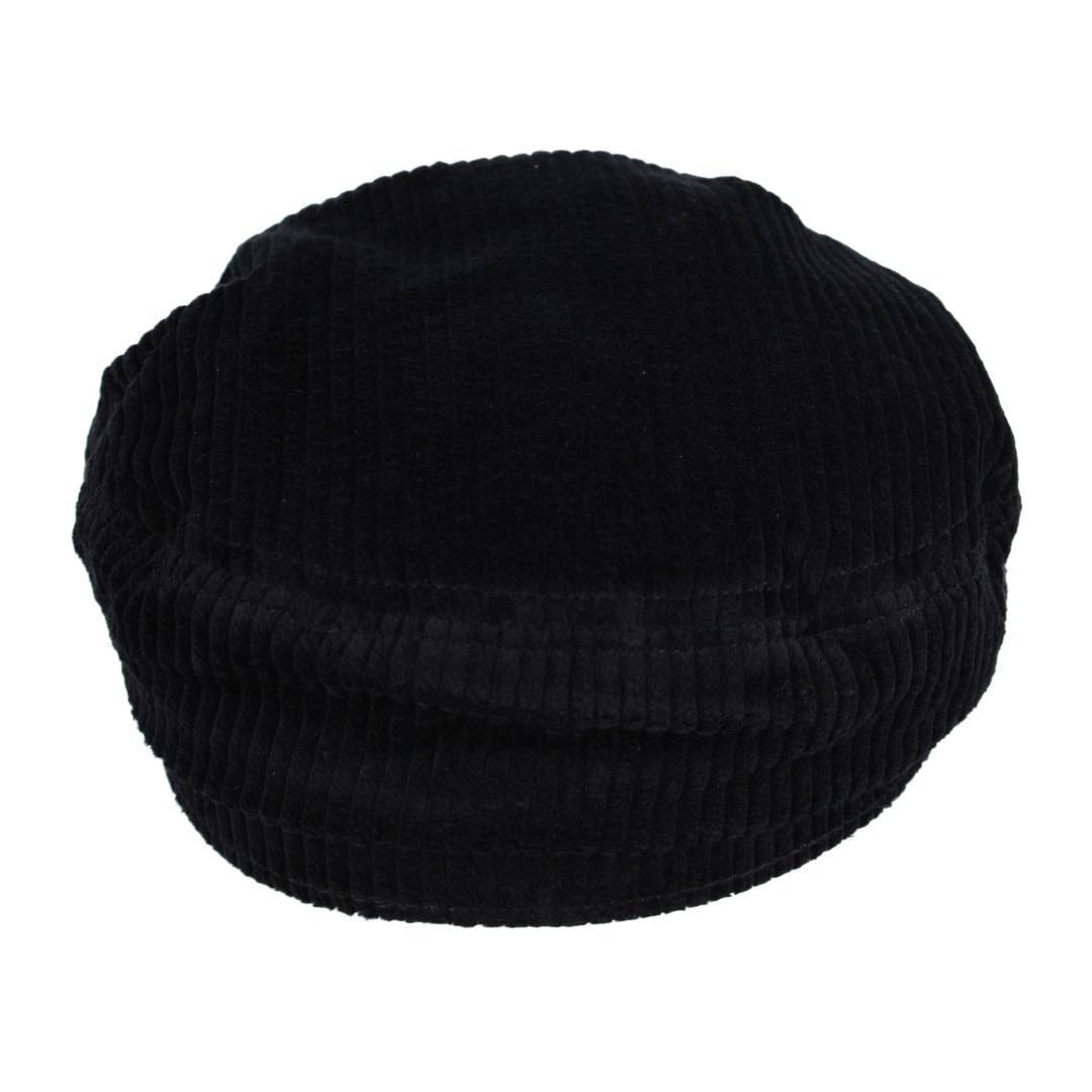 CTM® Women's Chunky Corduroy Cabbie Hat - Black
