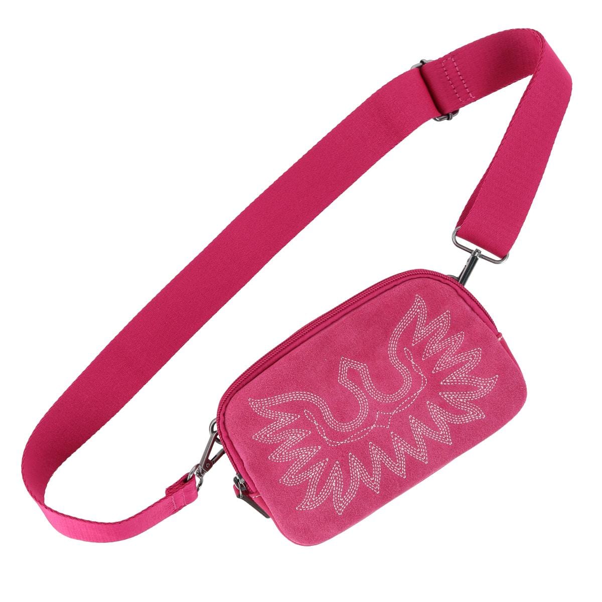Ariat Casanova Collection Western Belt Bag with Removeable Card Holder - Hot Pink