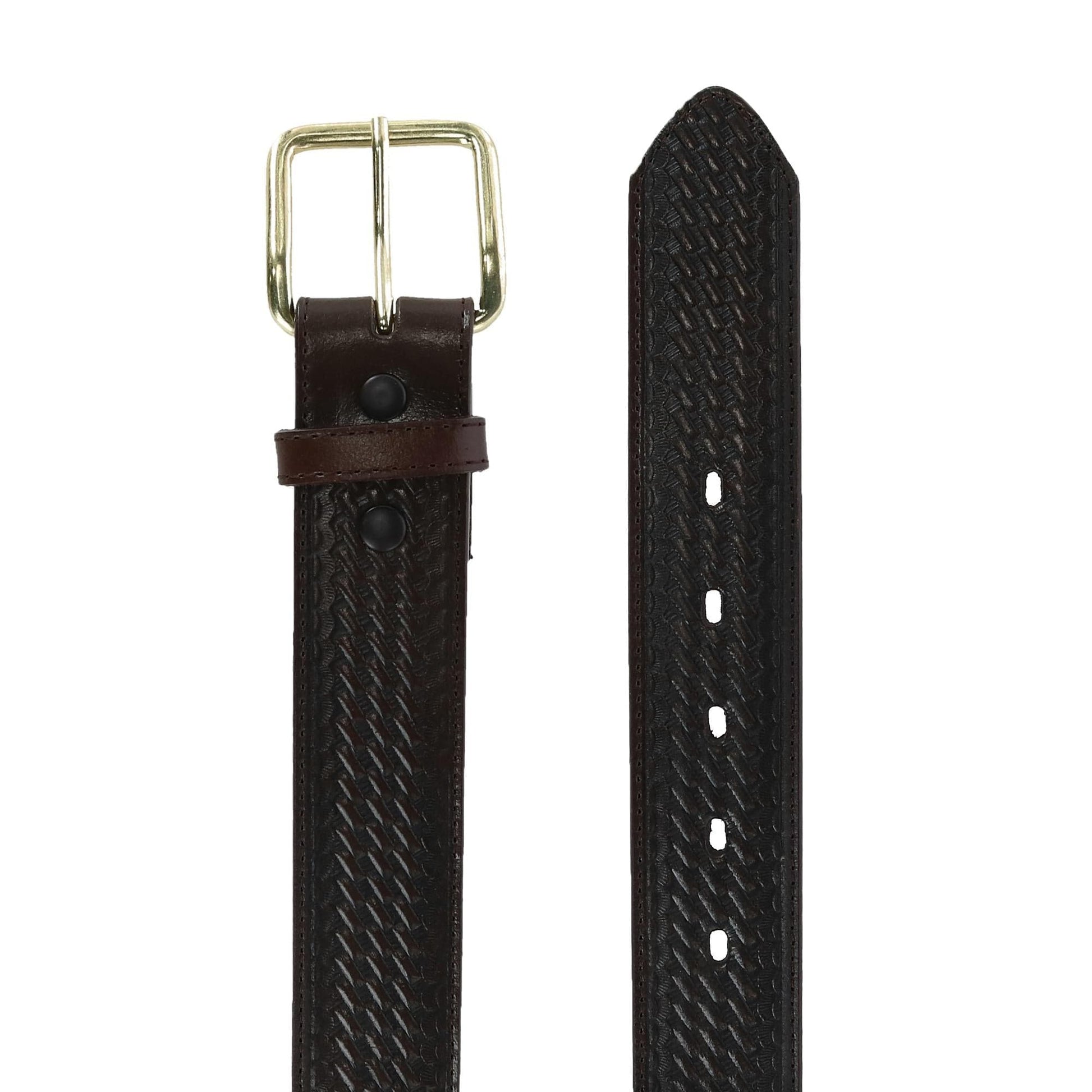 Nocona Belt Co Men's Big & Tall 1.5 Inch Leather Money Belt - Brown