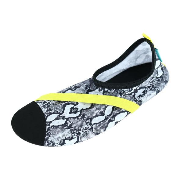 Women's Snakeskin Print Active Lifestyle Slipper Shoes