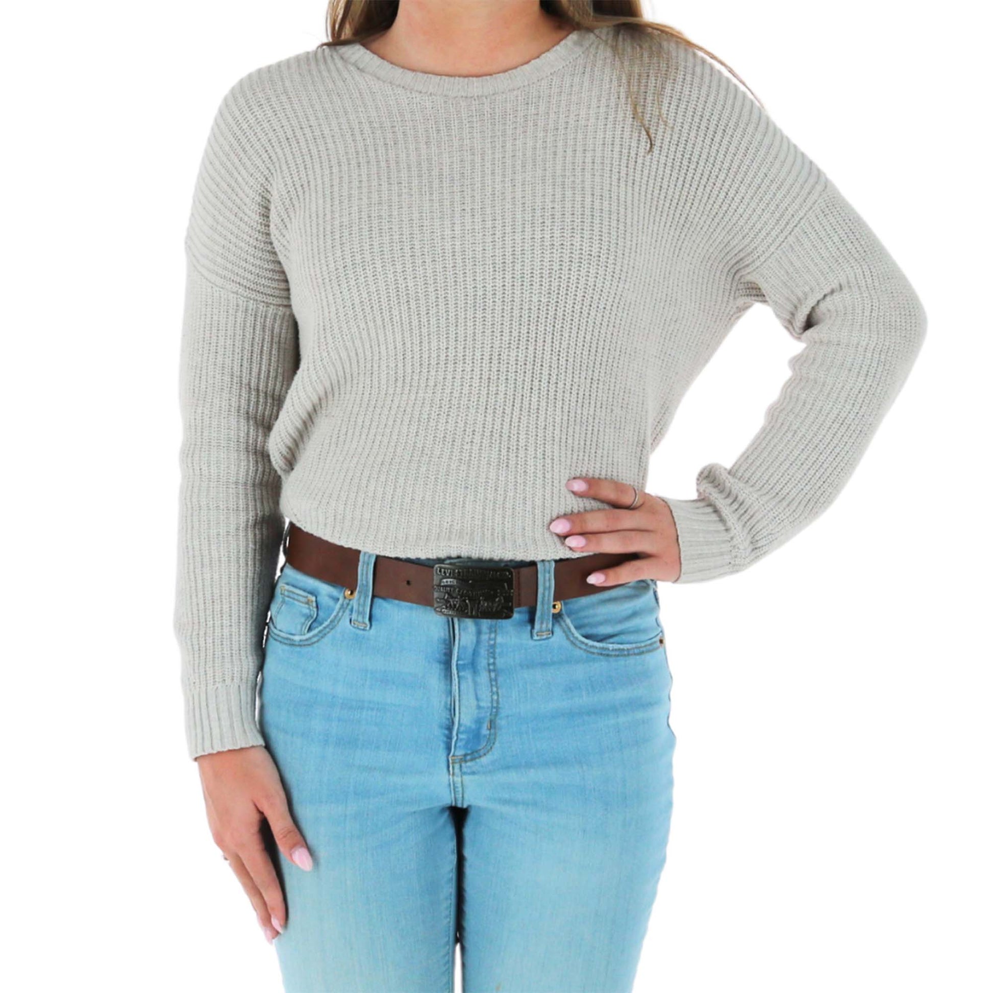 Levis Women's Rectangle Logo Embossed Buckle Belt - Brown