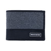 Men's Fabric and Leather Passcase Wallet