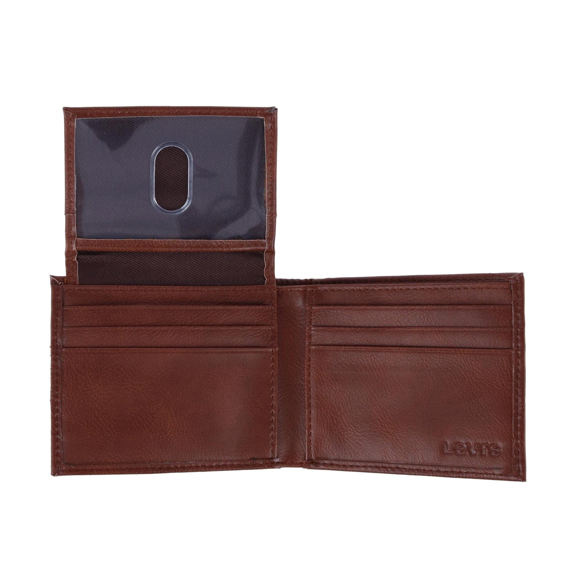 Levis Men's Leather Bifold Wallet - Tan