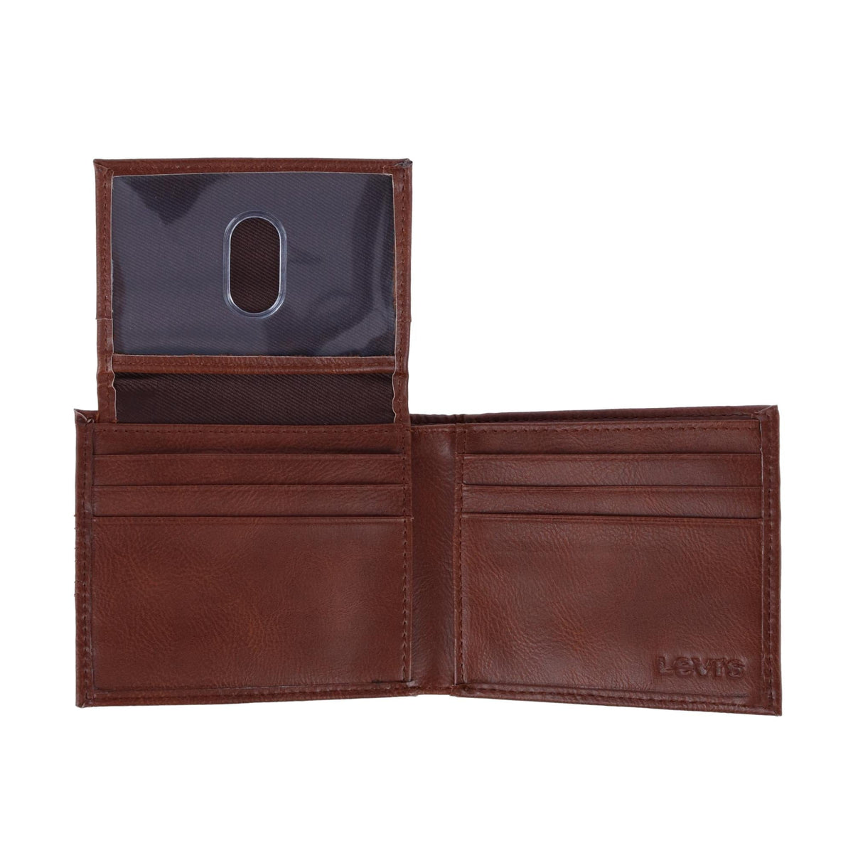 Levis Men's Leather Bifold Wallet - Tan